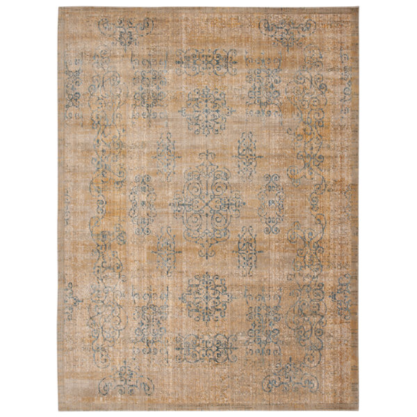 Barclay Butera Moroccan Oriental Gold/Blue Area Rug Wayfair
